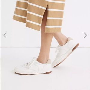 Madewell Court Sneakers in White Leather
